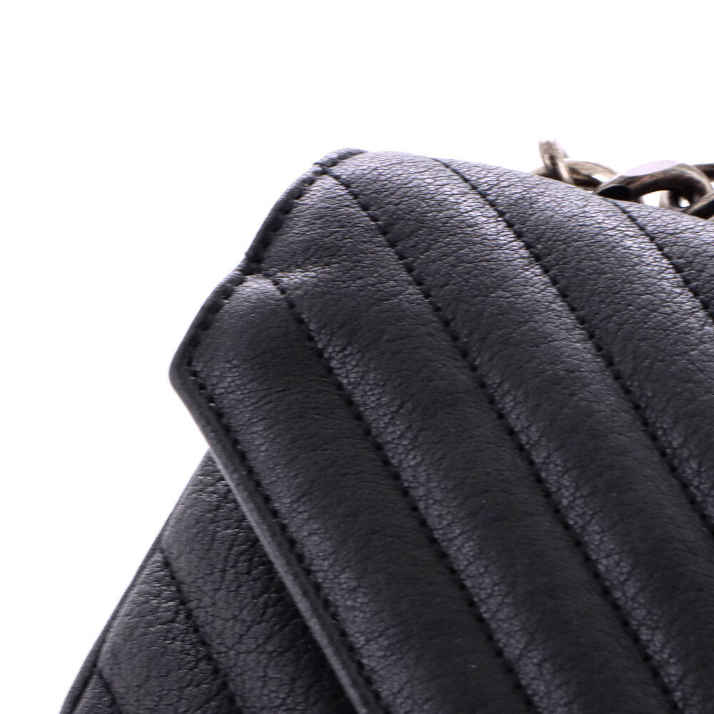 Saint Laurent Medium Classic Monogram College Bag Matelasse Chevron Leather - Picture 6 of 6